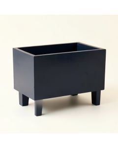 Fern Crest Empty Raised Planter - Navy (synthetic illustration; no displayed measurements)