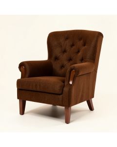 33.5 '' Wide Tufted Wool Wingback Chair (synthetic illustration; no displayed measurements)