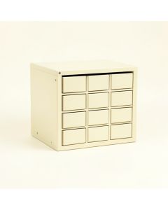 Aspen Crest Small-Parts Storage Drawer Cabinet - Ivory (synthetic illustration; no displayed measurements)