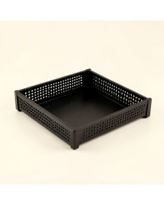 Moss Brook Empty Under-Desk Cable Tray - Black (synthetic illustration; no displayed measurements)
