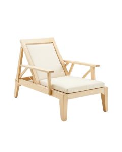 Willow Brook Outdoor Lounge Chair - Ivory (synthetic illustration; no displayed measurements)