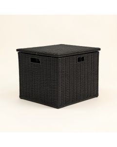 Outdoor 96 Gallon Rattan Deck Box (synthetic illustration; no displayed measurements)