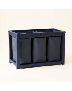 Reed Crossing Laundry Sorting Station With Plain Removable Bags - Navy (synthetic illustration; no displayed measurements)