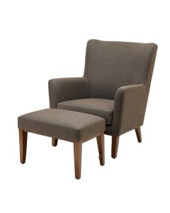 Meltzer 33.54 '' Wide Wingback Chair And Ottoman