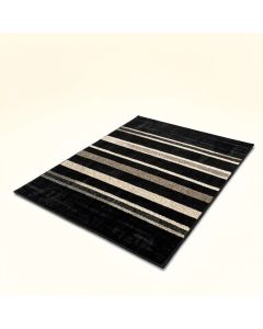 Faye Striped Black/Bone Area Rug (synthetic illustration; no displayed measurements)