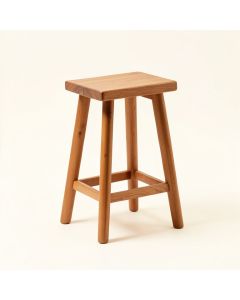 Solid Wood 30 '' Counter & Bar Stool (synthetic illustration; no displayed measurements)