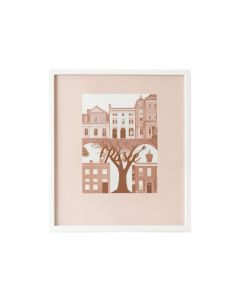 New York State Of Mind Rose Gold United States Cities - Textual Art Print