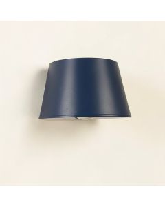 Hazel Brook Wall Sconce Mounted On A Plain Wall - Navy (synthetic illustration; no displayed measurements)