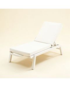 Patio Reclining Chaise Lounge With Cushion (synthetic illustration; no displayed measurements)