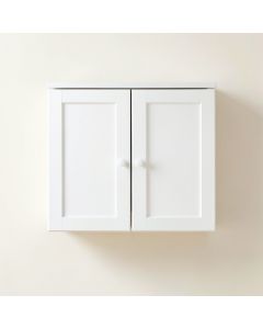 Meadow Crossing Wall-Mounted Entry Cabinet - White (synthetic illustration; no displayed measurements)