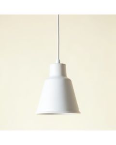 Hazel Bluff Pendant Light Suspended From One Plain Cable - White (synthetic illustration; no displayed measurements)