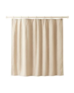 Glen Canyon Shower Curtain Hanging Flat From A Plain Rod - Beige