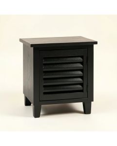 Pine Edge Nightstand - Black (synthetic illustration; no displayed measurements)