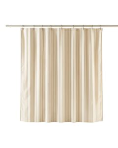 Alder Bridge Shower Curtain Hanging Flat From A Plain Rod - Cream (synthetic illustration; no displayed measurements)