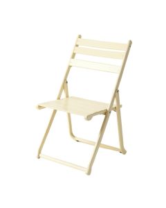 Aspen Bend Folding Outdoor Chair - Cream