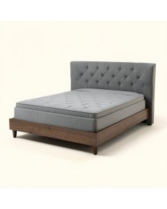 Park Avenue Tufted Upholstered Low Profile Platform Bed (synthetic illustration; no displayed measurements)