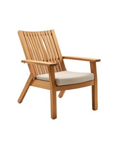 Adalhard Teak Patio Chair (synthetic illustration; no displayed measurements)
