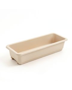 Vale Branch Empty Railing Planter With Integral Brackets - Beige (synthetic illustration; no displayed measurements)