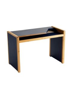 Stone Arc Writing Desk - Navy (synthetic illustration; no displayed measurements)