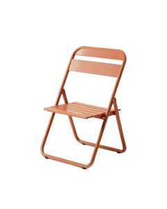 Wren Canyon Folding Outdoor Chair - Terracotta (synthetic illustration; no displayed measurements)