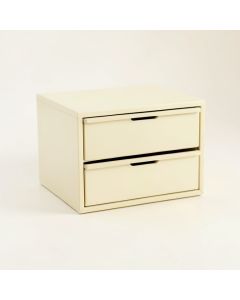 Slate Branch Small-Parts Storage Drawer Cabinet - Cream (synthetic illustration; no displayed measurements)