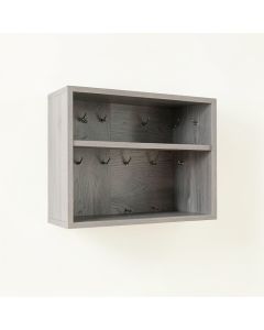 Ash Brook Wall-Mounted Entryway Organizer Shelf - Gray (synthetic illustration; no displayed measurements)