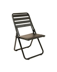 Linden Bend Folding Outdoor Chair - Black