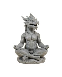 Williamsfield Zen Meditating Fiery Yoga Dragon Garden Statue