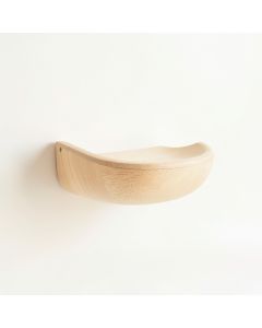 Oak Bend Wall-Mounted Cat Perch - Ivory (synthetic illustration; no displayed measurements)