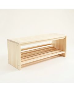 Glen Crest Shoe Storage Bench - Ivory (synthetic illustration; no displayed measurements)