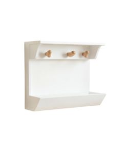 Sage Canyon Wall-Mounted Entryway Organizer Shelf - White (synthetic illustration; no displayed measurements)