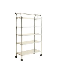 Burksiii 46 '' Freestanding Clothes Organizer Rack With Shelves And Hanging Rods