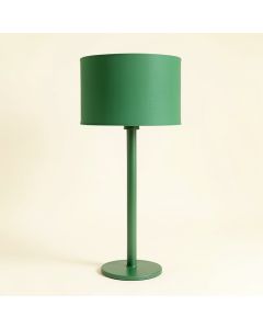 Juniper Bend Floor Lamp With A Plain Fabric Shade - Green (synthetic illustration; no displayed measurements)