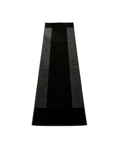 Slate Arc Narrow Runner Rug - Black