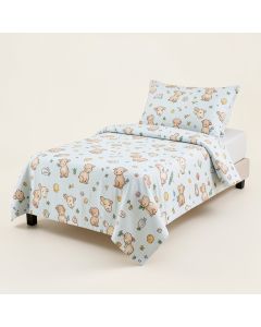 Sleepy Sheep Four-Piece Nursery Decor Set (synthetic illustration; no displayed measurements)
