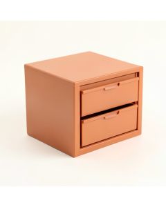 Heath Edge Small-Parts Storage Drawer Cabinet - Terracotta (synthetic illustration; no displayed measurements)