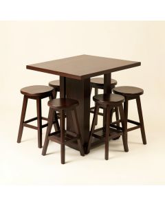 Wilsad 5 Pieces Dining Room Bar Table Set With 4 Bar Stools (synthetic illustration; no displayed measurements)