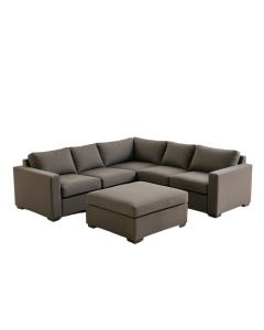 Samual 123.5 '' Wide Reversible Modular Corner Sectional With Ottoman