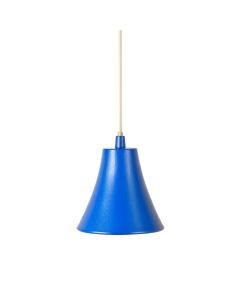 Ash Bridge Pendant Light Suspended From One Plain Cable - Blue