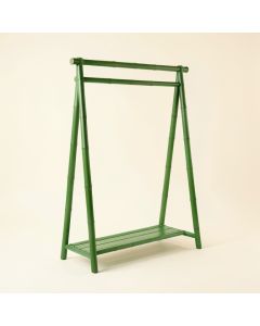 Cedar Arc Empty Garment Rack (synthetic illustration; no displayed measurements)