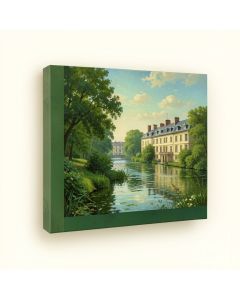 The Promenade Near Argenteuil By Monet Painting On Canvas (synthetic illustration; no displayed measurements)