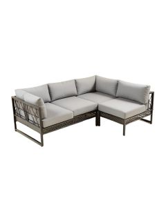 Ammamaria 138 '' Wide Outdoor U-Shaped Patio Sectional With Cushions (synthetic illustration; no displayed measurements)