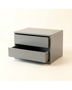 Flint Edge Small-Parts Storage Drawer Cabinet - Gray (synthetic illustration; no displayed measurements)