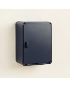 Birch Branch Wall-Mounted Laundry Cabinet - Navy (synthetic illustration; no displayed measurements)