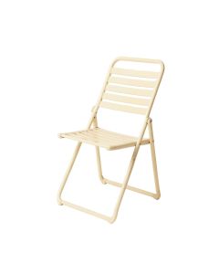 Rowan Canyon Folding Outdoor Chair - Ivory (synthetic illustration; no displayed measurements)
