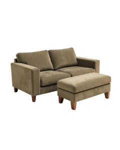 73.6 '' Wide Microfiber/Microsuede Reversible Sofa & Chaise With Ottoman (synthetic illustration; no displayed measurements)