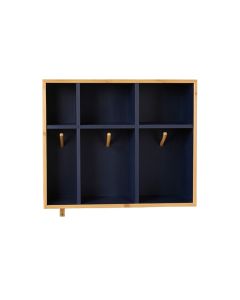 Linden Brook Wall-Mounted Entryway Organizer Shelf - Navy