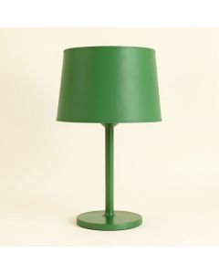Holly Arc Table Lamp With A Plain Fabric Shade (synthetic illustration; no displayed measurements)