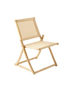 Hazel Bend Folding Outdoor Chair - Cream