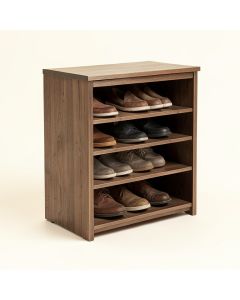 Wood 18 Pair Shoe Storage Cabinet (synthetic illustration; no displayed measurements)